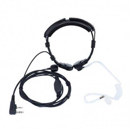 LARINGOFONO LOW PROFILE CON PTT PER BAOFENG