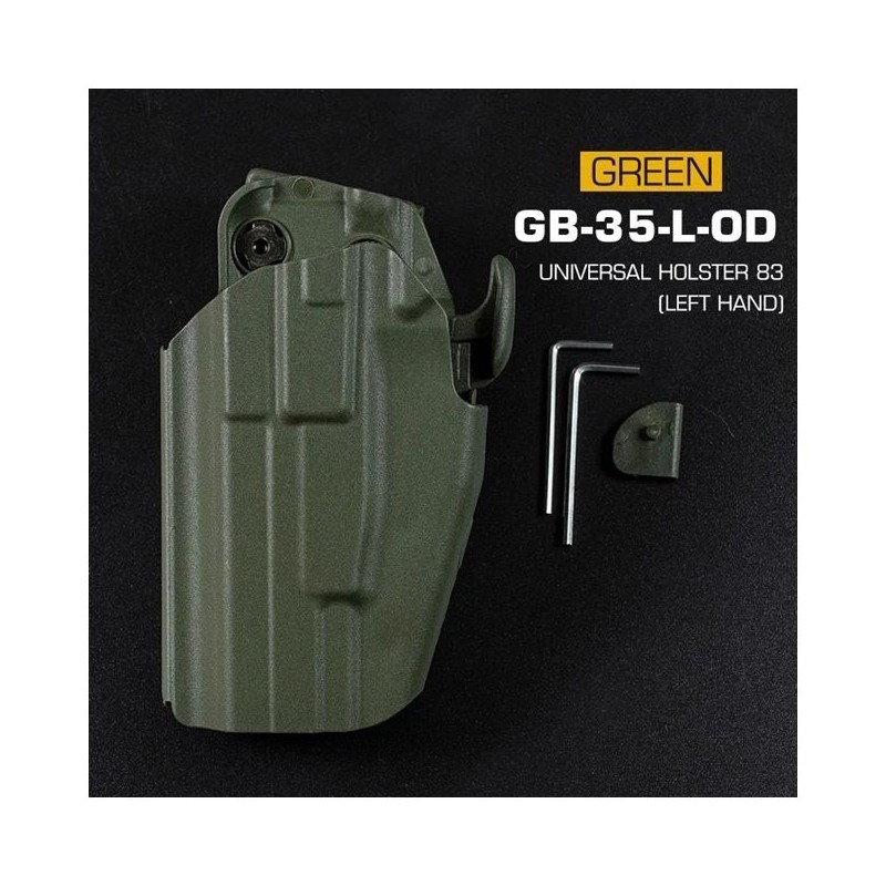 FONDINA UNIVERSALE PER PISTOLA SINISTRA WOSPORT VERDE FONDINA UNIVERSALE PER PISTOLA SINISTRA WOSPORT VERDE