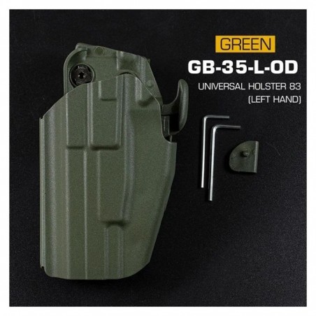 FONDINA UNIVERSALE PER PISTOLA SINISTRA WOSPORT VERDE