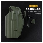 FONDINA UNIVERSALE PER PISTOLA SINISTRA WOSPORT VERDE