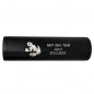 SILENZIATORE 100 x 32 FROG DOPPIO FILETTO NERO