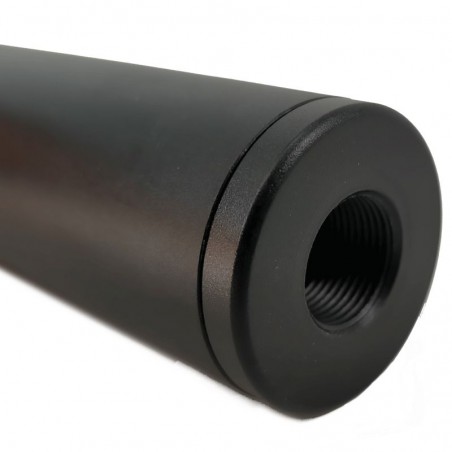 SILENZIATORE 100 x 32 SKULL DOPPIO FILETTO NERO