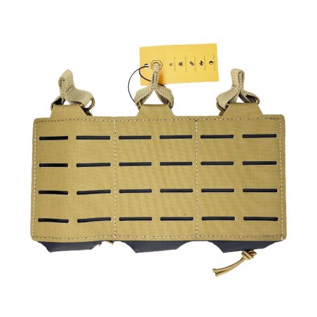 TASCA CARICATORI M4/M16 TRIPLA LASERCUT CONQUER COYOTE