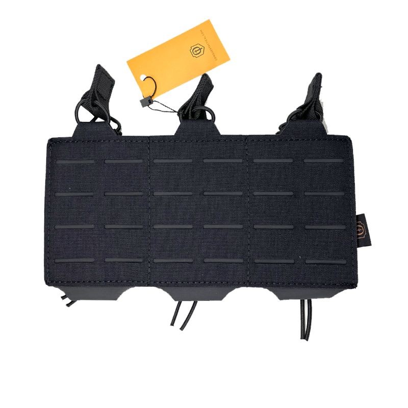 TASCA CARICATORI M4/M16 TRIPLA LASERCUT CONQUER NERO