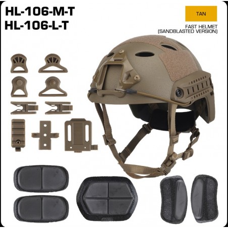 ELMETTO FAST PJ CON ROTELLA WOSPORT TAN