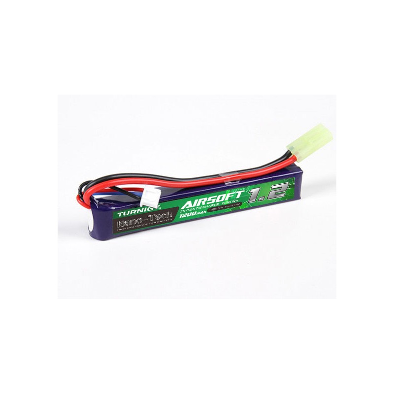 BATTERIA LIPO 7.4V 1200 mAH 25-50C NANO-TECH