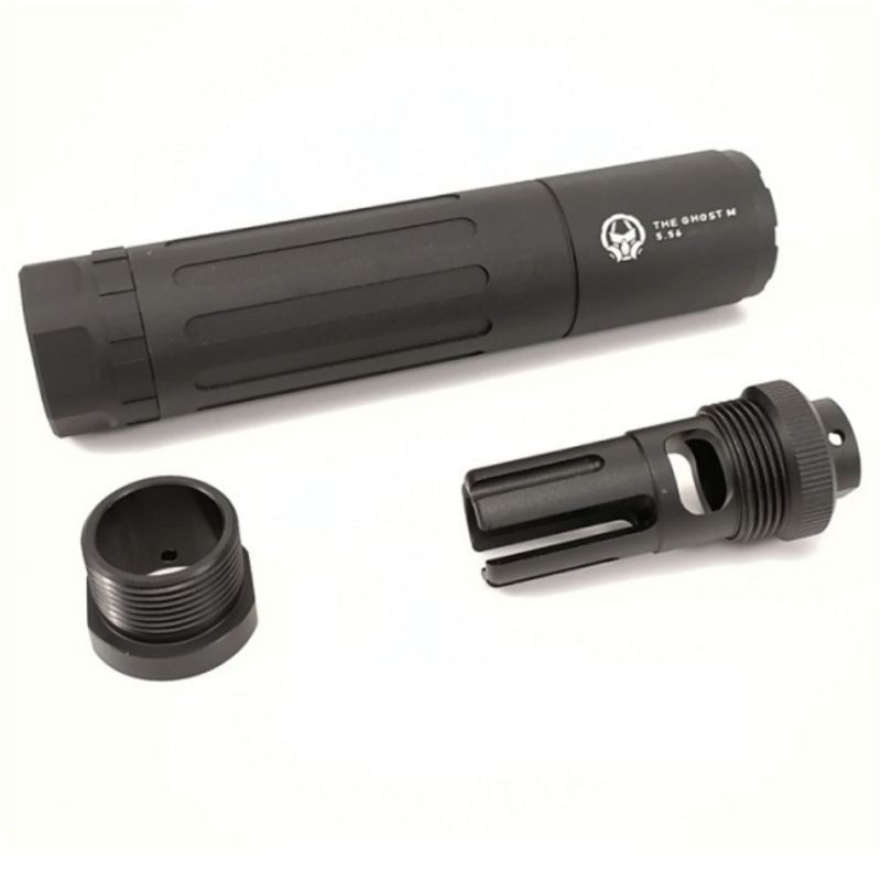 SILENZIATORE 140 x 30 GHOST CON SPEGNIFIAMMA SILENZIATORE 140 x 30 GHOST CON SPEGNIFIAMMA