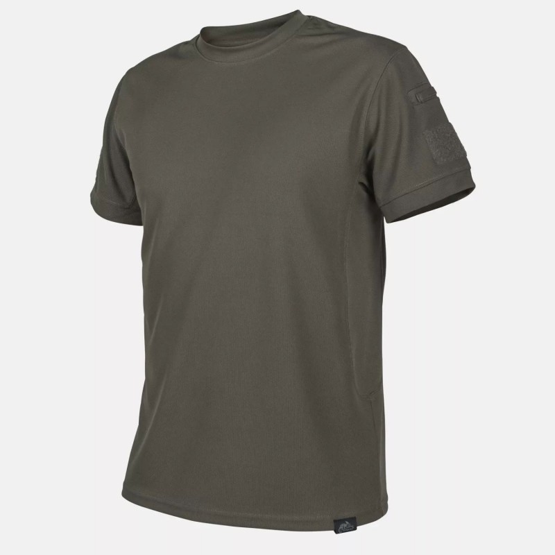 T-SHIRT TACTICAL TOPCOOL CON VELCRO HELIKON-TEX VERDE OD T-SHIRT TACTICAL TOPCOOL CON VELCRO HELIKON-TEX VERDE OD