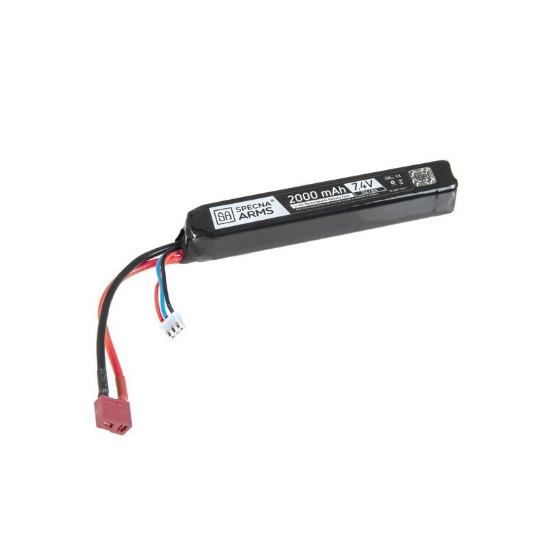 BATTERIA LIPO 7.4 V 2000 mAH 15/30C STOCK DEANS SPECNA ARMS