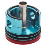 TESTA CILINDRO IN ERGAL Ver.2 DOPPIO ORING PAD ROSSO FPS-SOFTAIR
