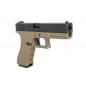 PISTOLA GAS G17 BLOWBACK E&C NERO/TAN