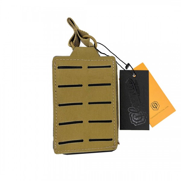 TASCA CARICATORE SINGOLO M4/AK LASERCUT CONQUER COYOTE