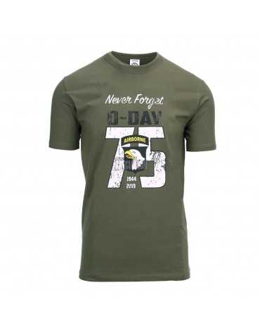 T-SHIRT MILITARE D-DAY 75 YEARS COYOTE