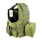 GILET TATTICO FBSE COMPLETO DI TASCHE SIXMM VERDE OD