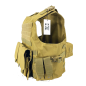 GILET TATTICO FBSE COMPLETO DI TASCHE SIXMM TAN