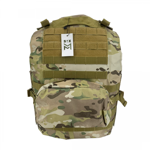 GILET TATTICO FBSE COMPLETO DI TASCHE SIXMM MULTICAMO