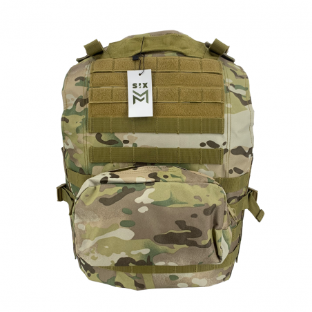 GILET TATTICO FBSE COMPLETO DI TASCHE SIXMM MULTICAMO