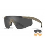 OCCHIALI TATTICI BALISTICI SABER ADVANCED WILEY SMOKE/CLEAR/RUST TAN FRAME OCCHIALI TATTICI BALISTICI SABER ADVANCED WILEY SMOKE/CLEAR/RUST TAN FRAME