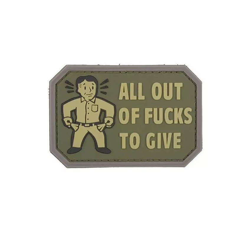 PATCH 3D PVC ALL OUT OF FUCKS TO GIVE