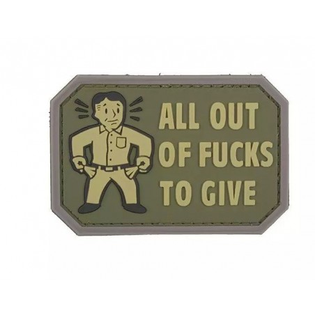 PATCH 3D PVC ALL OUT OF FUCKS TO GIVE