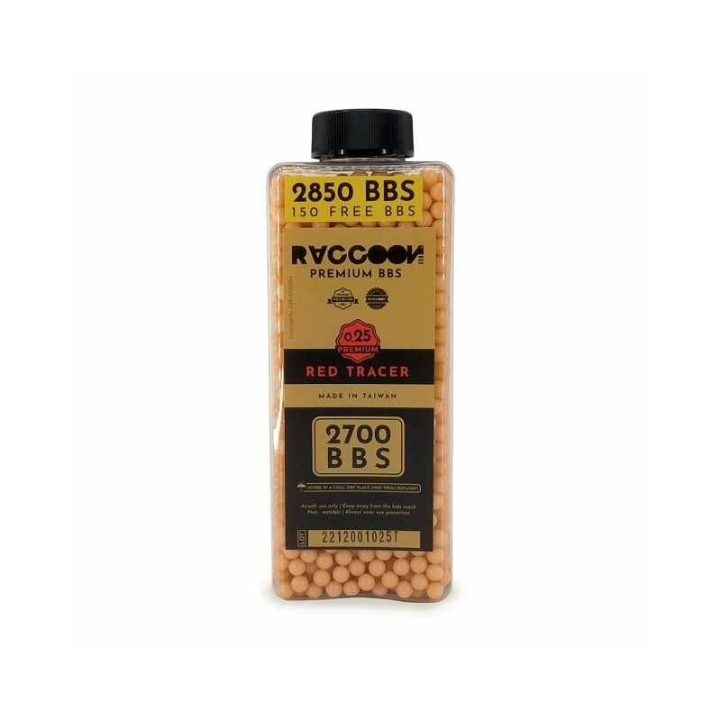 PALLINI 0.25 gr 2850 TRACER ROSSI TRACCIANTI RACOON