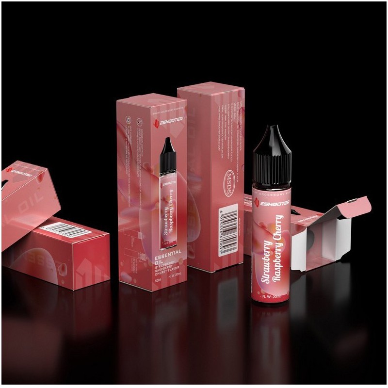 RICARICA LIQUIDO PER FLARE TRACER SMOKY BT ESHOOTER FRAGOLA LAMPONE E CILIEGIA