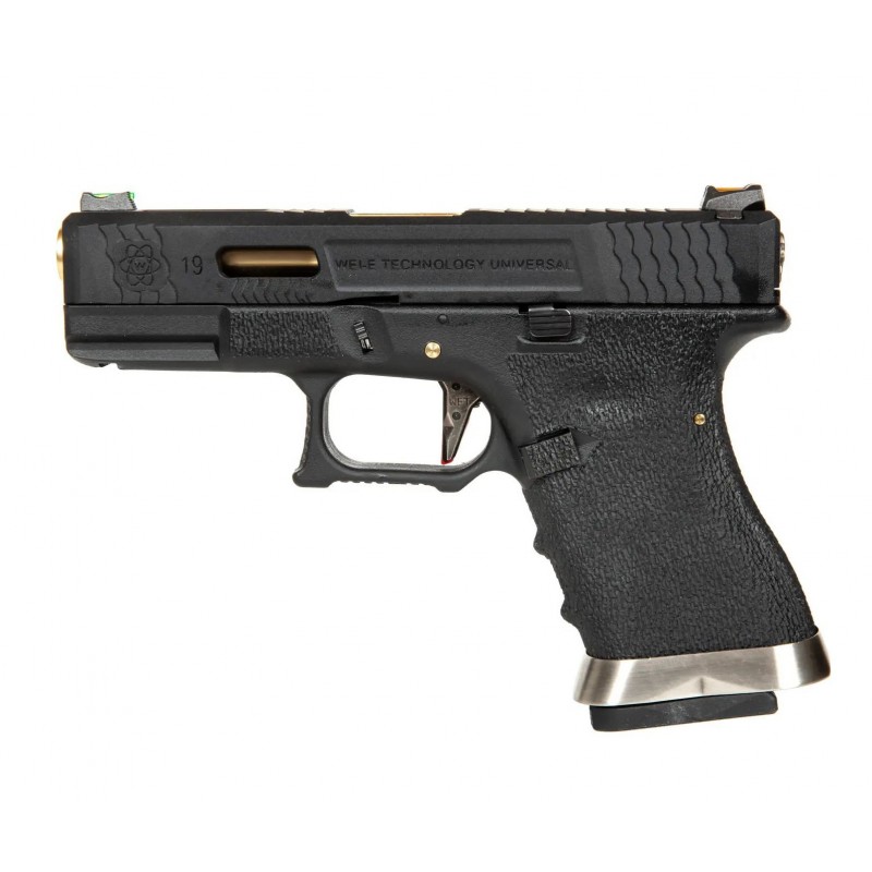 G19 FORCE SERIES GAS BLOWBACK METAL WE BLACK/GOLD G19 FORCE SERIES GAS BLOWBACK METAL WE BLACK/GOLD