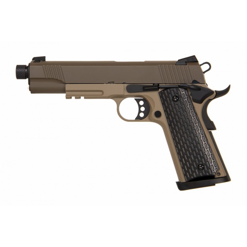 E911 SPECIAL OPERATION GAS BLOWBACK FULL METAL TAN EVOLUTION AIRSOFT
