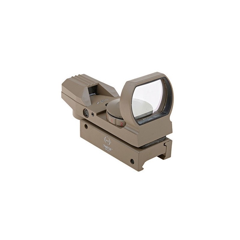 RED DOT REFLEX OPEN ROSSO/VERDE THETA OPTICS TAN