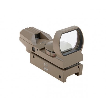 RED DOT REFLEX OPEN ROSSO/VERDE THETA OPTICS TAN