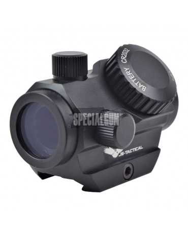 MICRO DOT PUNTO ROSSO/VERDE LENTE ANTIRIFLESSO JS-TACTICAL NERO