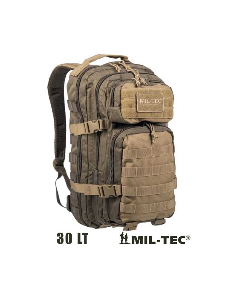 ZAINO TATTICO MILITARE 30 lt MILTEC RANGER GREEN/COYOTE - IDRATAZIONE - ZAINI -  - 14002102