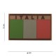 PATCH IN GOMMA 3D PVC BANDIERA ITALIANA DESERT - PATCH -  - 444110-3575