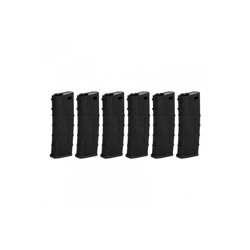 BOX 5 CARICATORI MID-CAP 200 bb M4 LONEX NERO