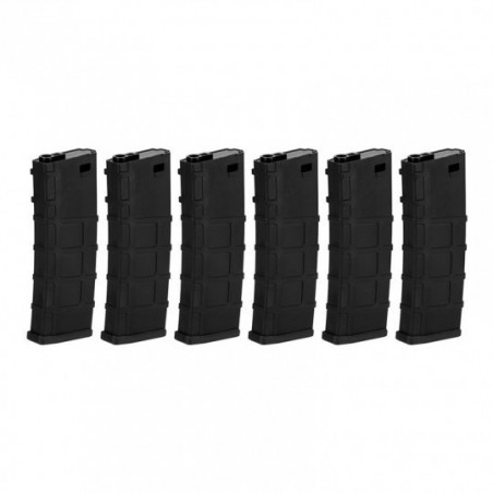 BOX 5 CARICATORI MID-CAP 200 bb M4 LONEX NERO