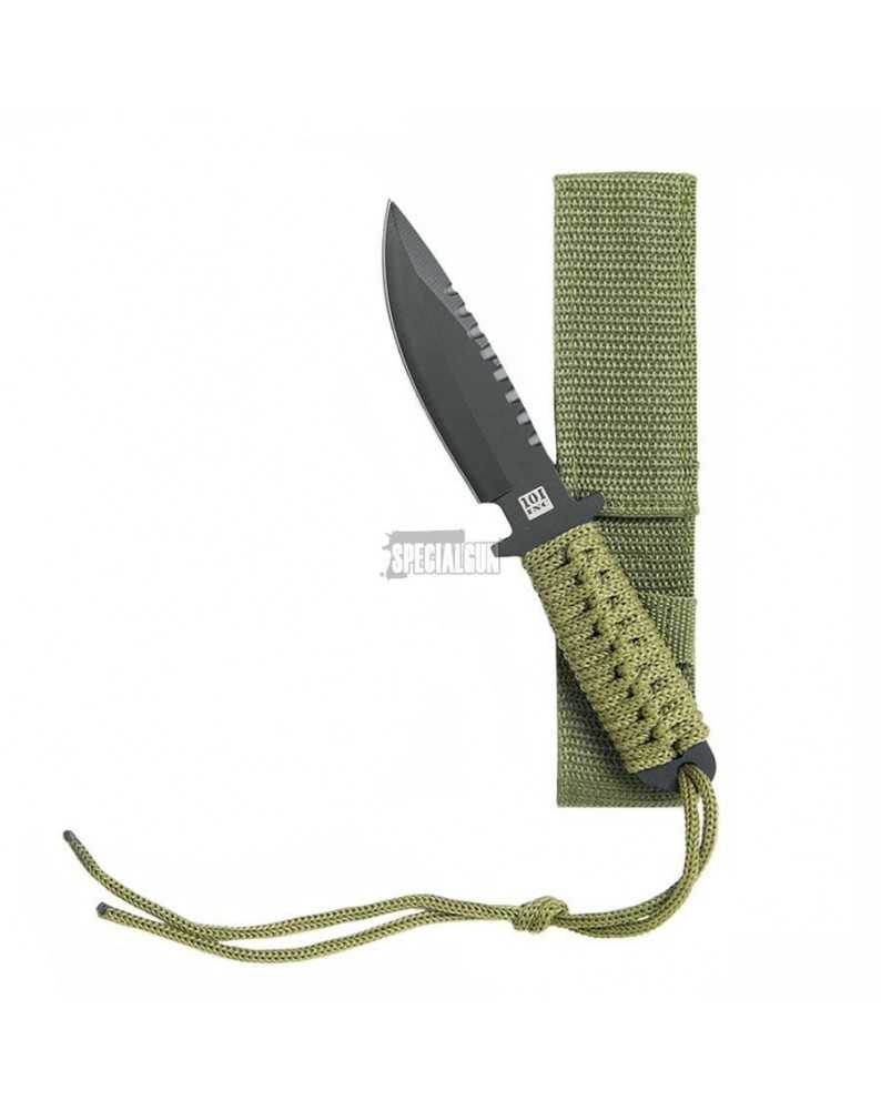 COLTELLO RECON 7" PARACORD LAMA FISSA 18,5 cm 101 INC VERDE - COLTELLI - MULTITOOL -  - 455460OD