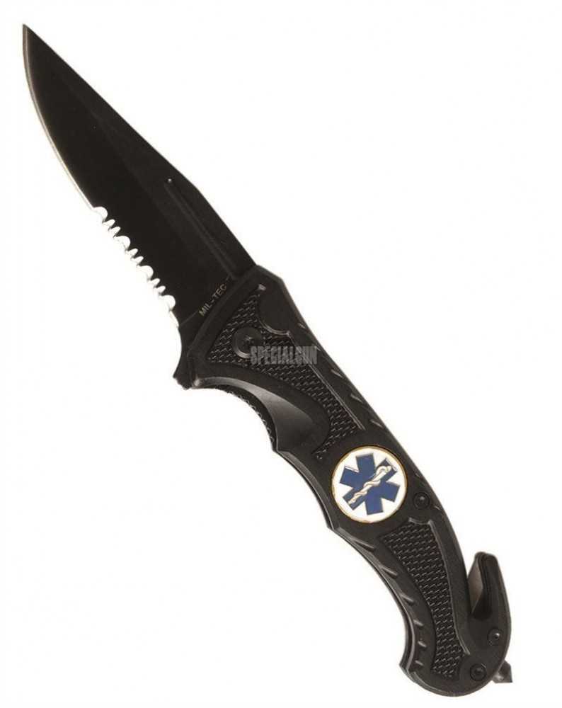 COLTELLO PARAMEDIC RESCUE EMS RICHIUDIBILE MILTEC - COLTELLI - MULTITOOL -  - 15323000