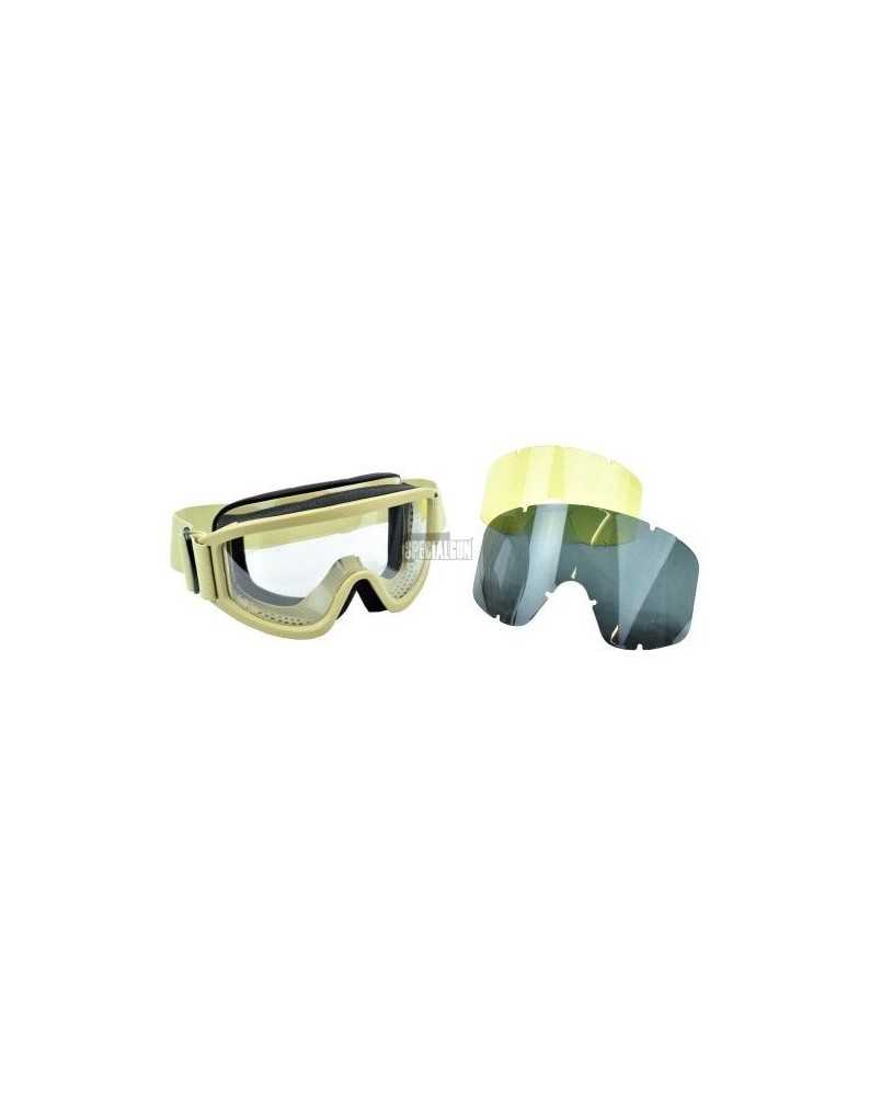 MASCHERA TATTICA SET 3 LENTI ROYAL DESERT - OCCHIALI - - YH363T
