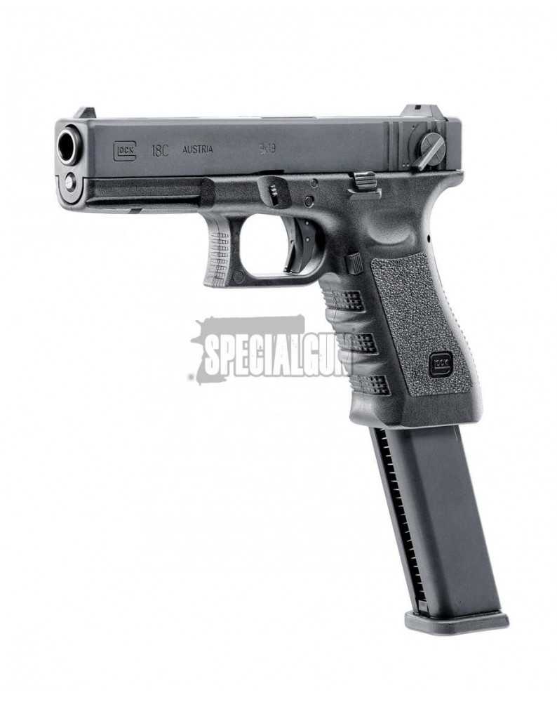 GLOCK 18C GAS BLOWBACK UMAREX BY VFC - PISTOLE GAS -  - 2.6419X