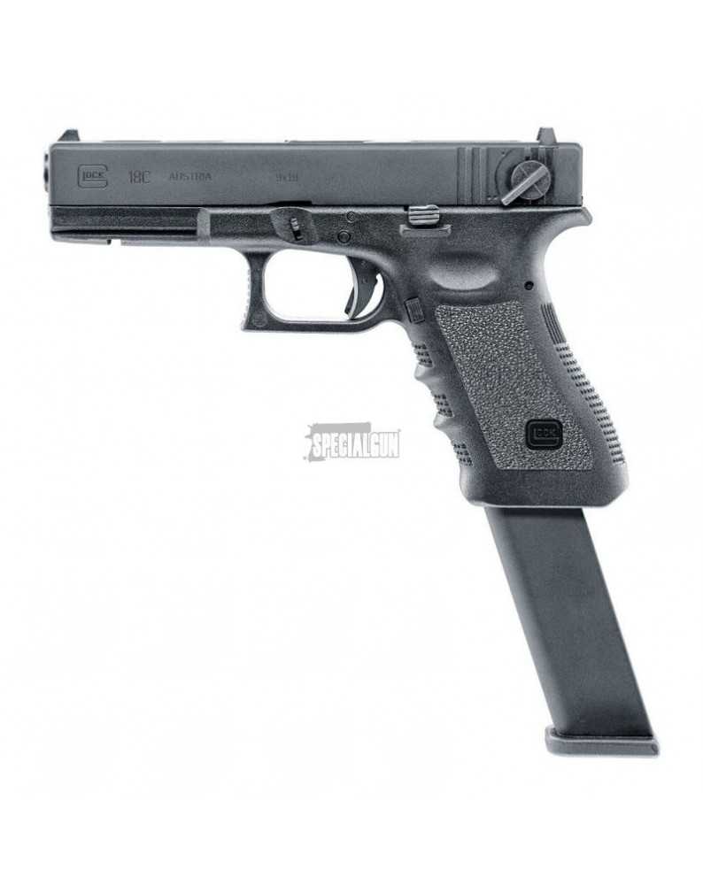 GLOCK 18C GAS BLOWBACK UMAREX BY VFC - PISTOLE GAS -  - 2.6419X