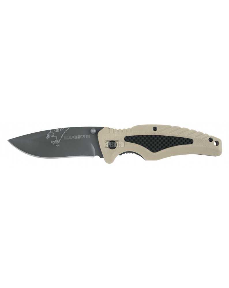BRAVO COLTELLO TATTICO RICHIUDIBILE DEFCON 5 DESERT - COLTELLI - MULTITOOL -  - D5-K002