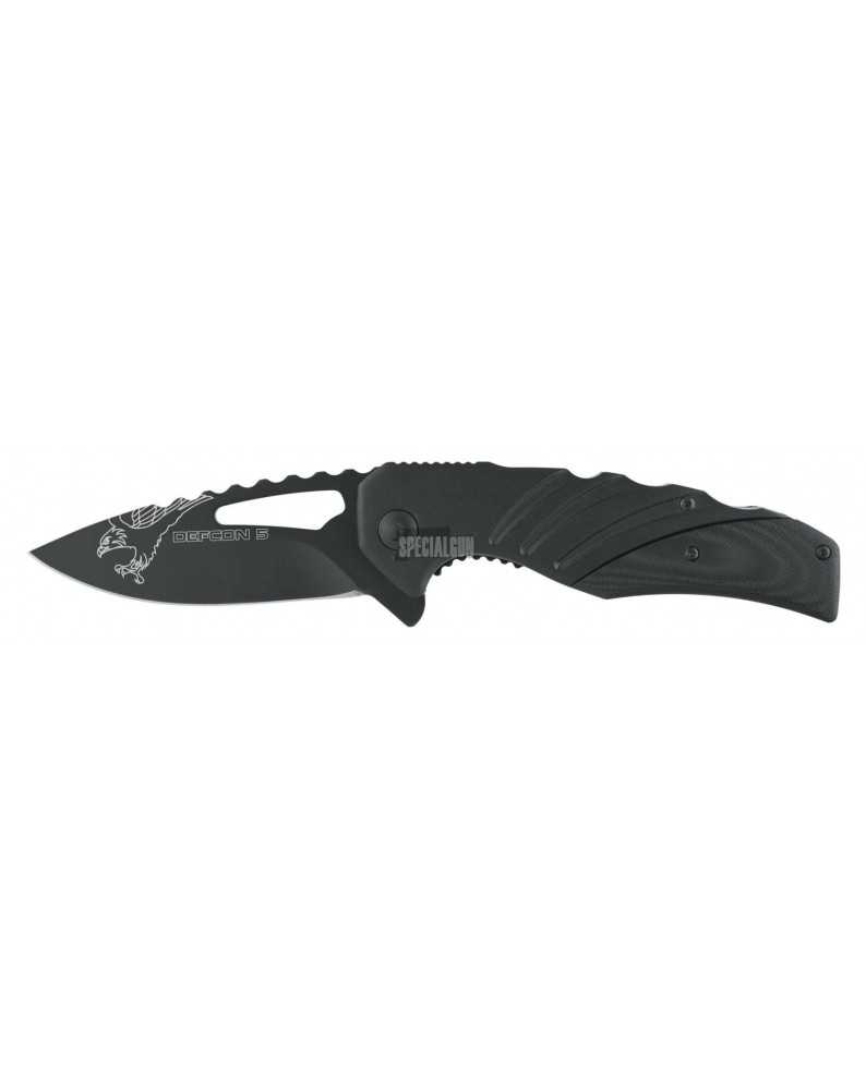 DELTA COLTELLO TATTICO RICHIUDIBILE DEFCON 5 NERO - COLTELLI - MULTITOOL -  - D5-K004