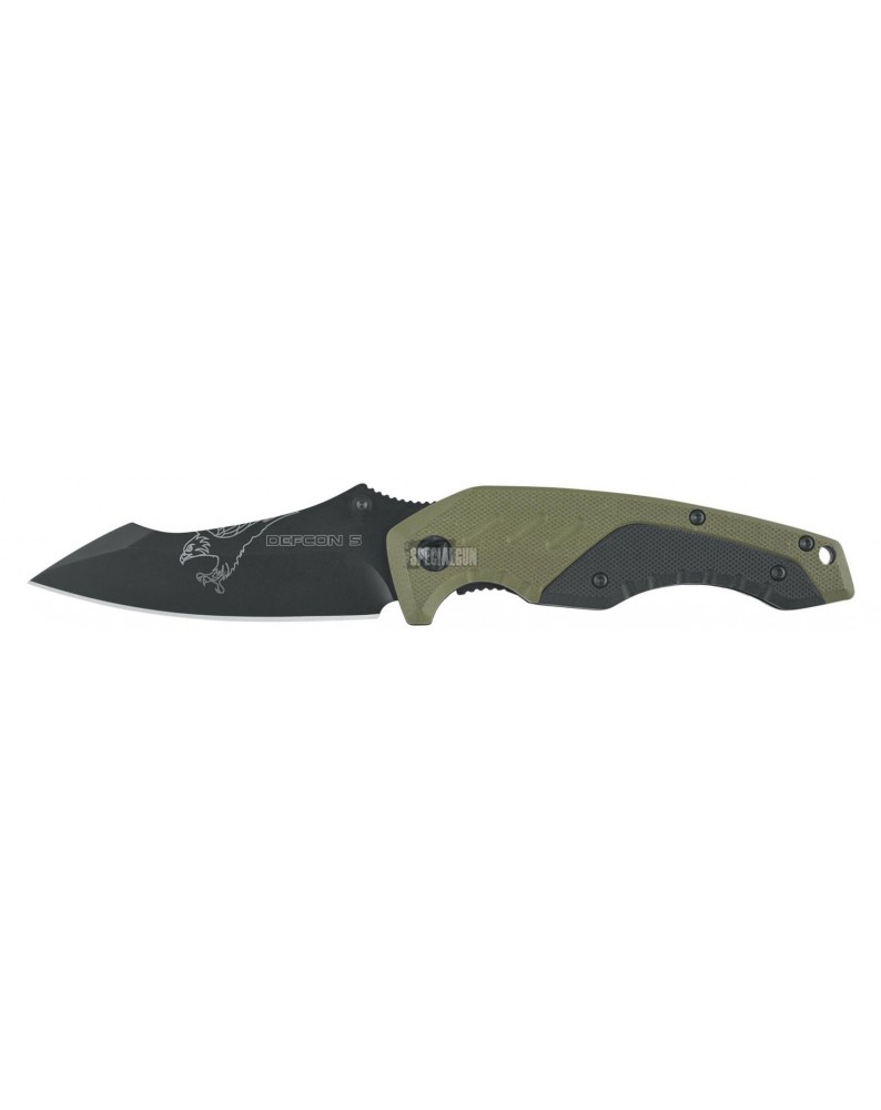 KILO COLTELLO TATTICO RICHIUDIBILE DEFCON 5 VERDE - COLTELLI - MULTITOOL -  - D5-K010
