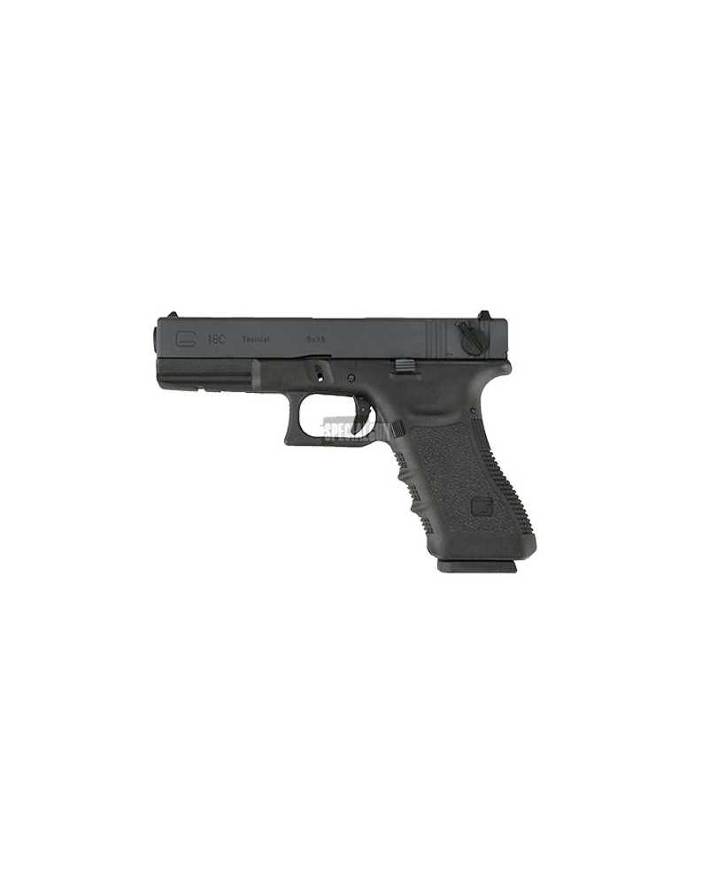 G18C gen. 3  GAS BLOWBACK METAL WE - PISTOLE GAS -  - WE-G18-GEN3-BK