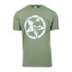 T-SHIRT MILITARE PUNISHER STAR VERDE FOSTEX - SHIRT - COMBAT SHIRT -  - 133641