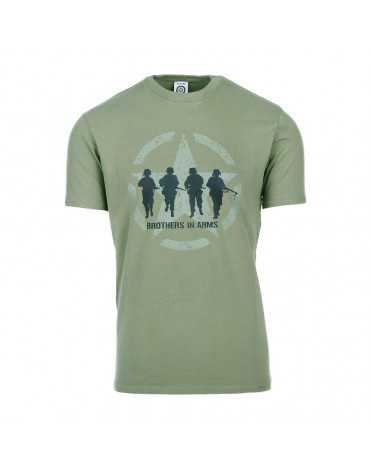 T-SHIRT MILITARE BROTHERS IN ARMS VERDE FOSTEX