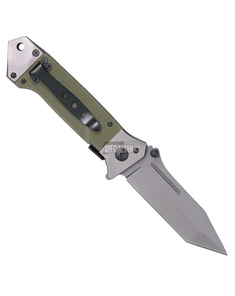 COLTELLO TATTICO DA35  RICHIUDIBILE 101 INC VERDE - COLTELLI - MULTITOOL -  - 457250OD