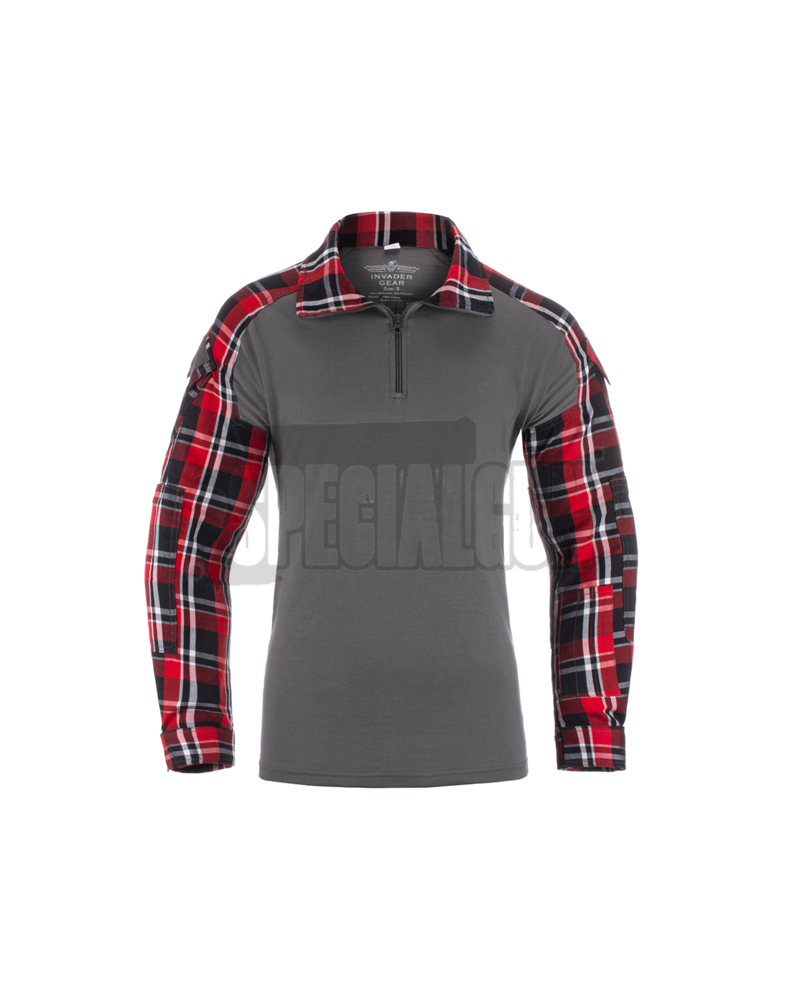 COMBAT SHIRT IN FLANELLA INVADER GEAR ROSSA - SHIRT - COMBAT SHIRT -  - 27673