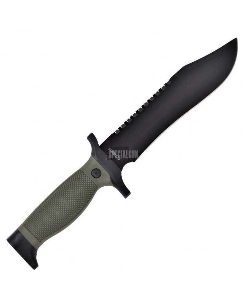 COLTELLO DA CACCIA LAMA FISSA IN ACCIAIO CON FODERO VERDE - COLTELLI - MULTITOOL -  - CW-828-4