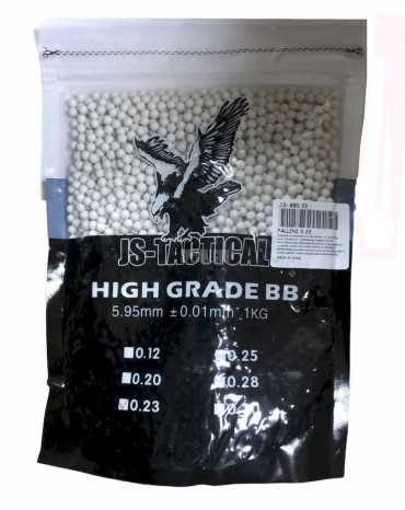 PALLINI 0.23 gr.BUSTA DA 1kg JS-TACTICAL BIANCHI